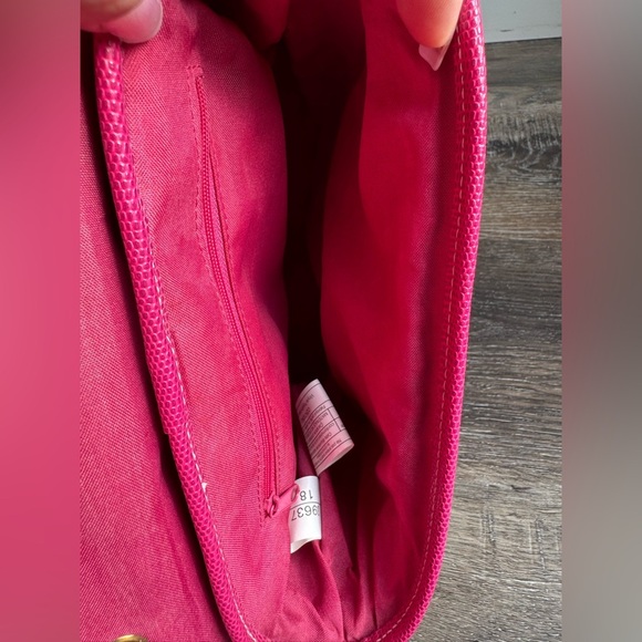 Pink and Blue Basket Bag with Floral Appliques - Picture 7 of 7